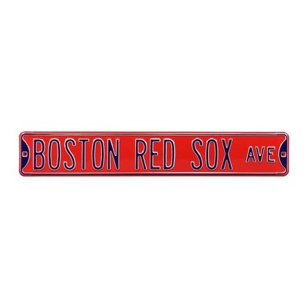 AUTHENTIC STREET SIGNS Authentic Street Signs 30151 Boston Red Sox Avenue Red Street Sign 30151